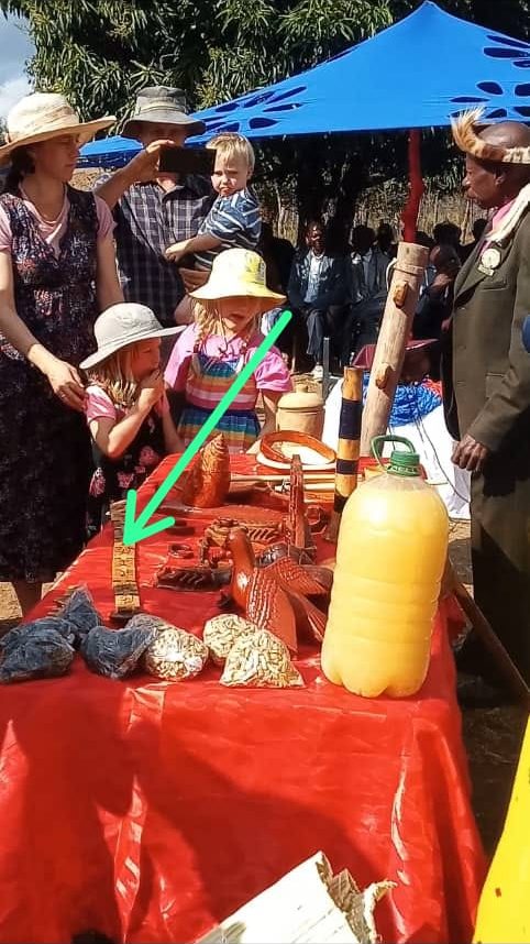 Artifacts carved from local hardwood on display at Gezani Day 2026